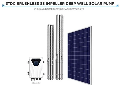1100w 112M 72V fără perii DC cu energie solară pompe de apă pentru puțuri adânci