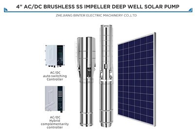 Pompă submersibilă pentru puțuri adânci, de înaltă presiune, 203 m AC DC