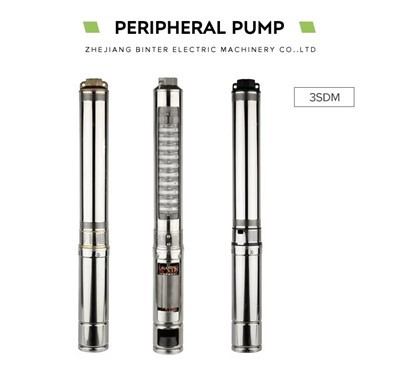 Pompă submersibilă pentru puțuri adânci de 60 m cu cap de înaltă presiune Pompă de apă cu motor 3SDM